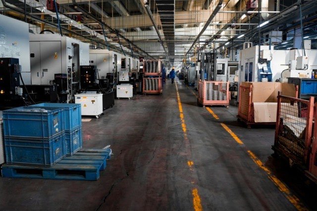 Atelier de production industrielle
